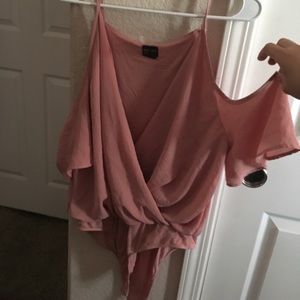 🌸Salmon pink bodysuit🌸